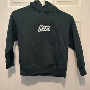 Zara Kids Dark Green Sktd Hoodie